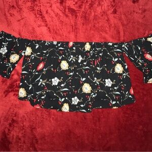 Papaya Black Floral Blouse